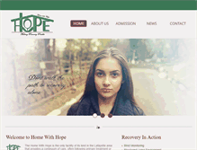 Tablet Screenshot of homewithhope.org
